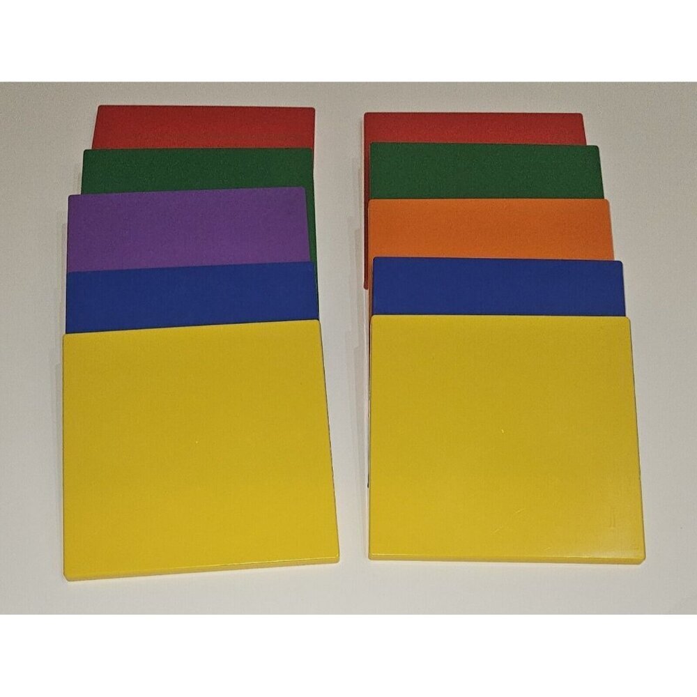 12 Learning Resources Geoboards Lot Classroom Geometry Red Yellow Blue Green